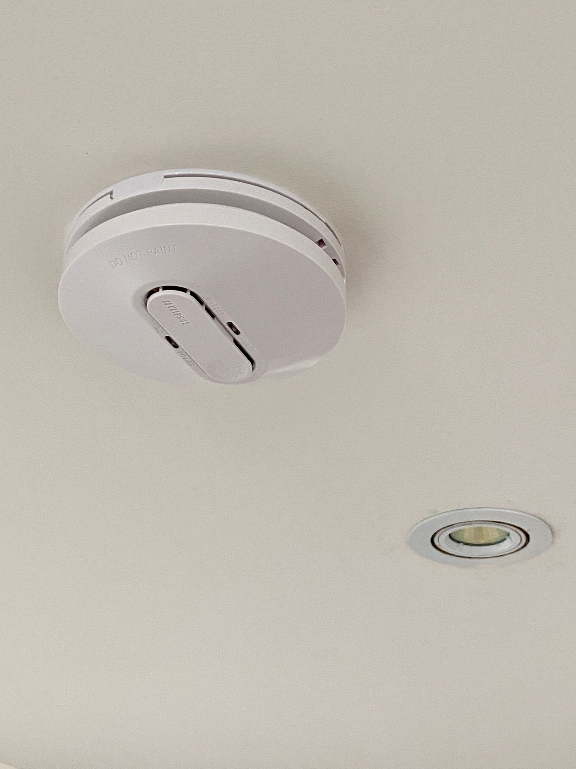 Installed Clipsal Photoelectric Smoke Alarm