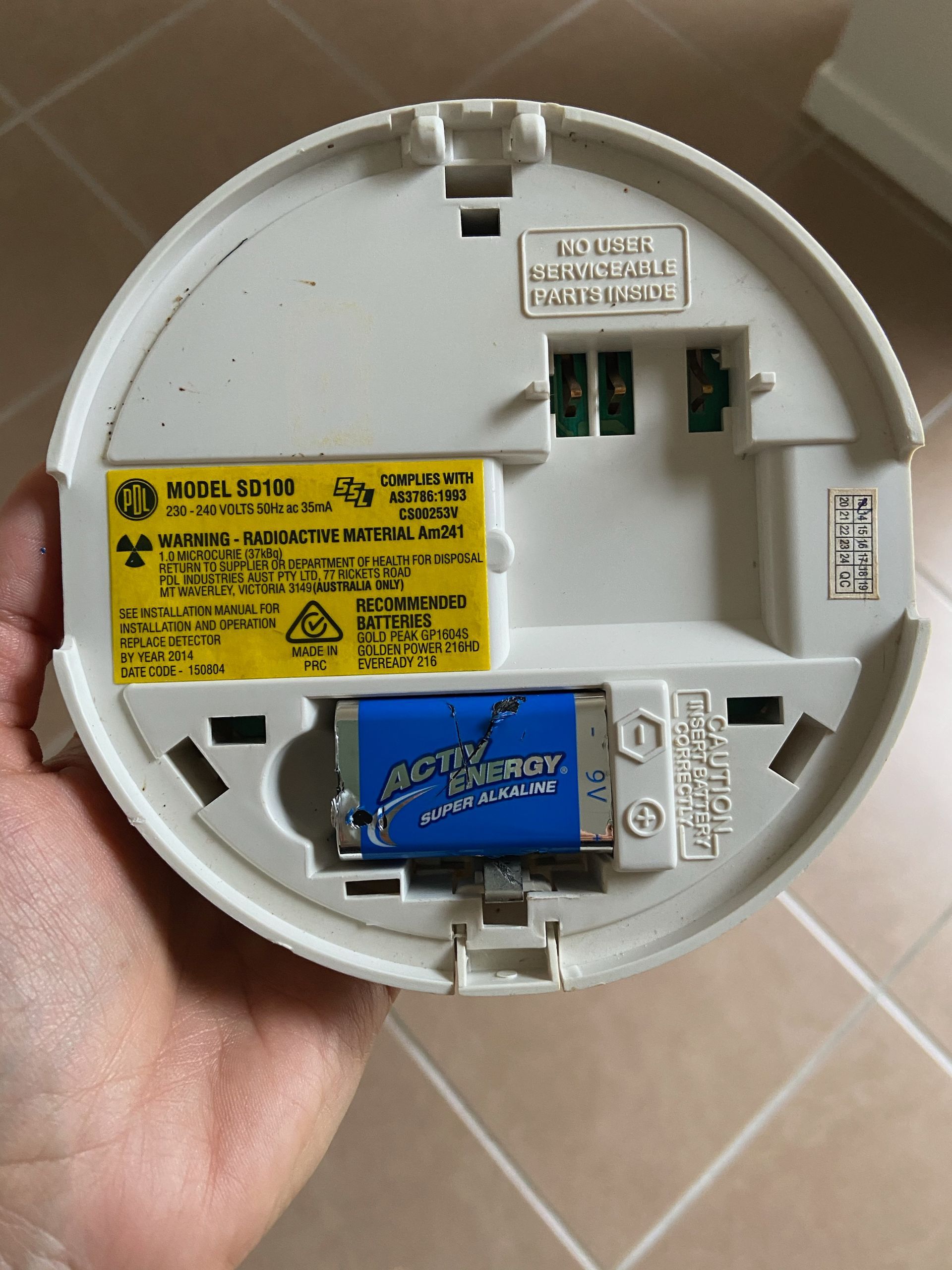 Mains Smoke Alarm With Lithium Backup