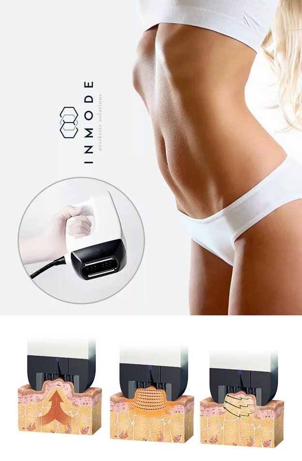 Donna che si fa truccare gli occhi, riflessa in uno specchio, con la tavolozza del trucco in primo piano.