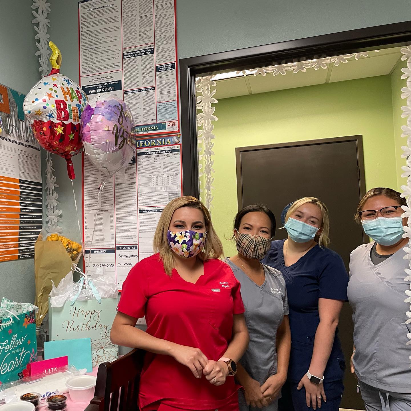 beverly dentistry staff birthday
