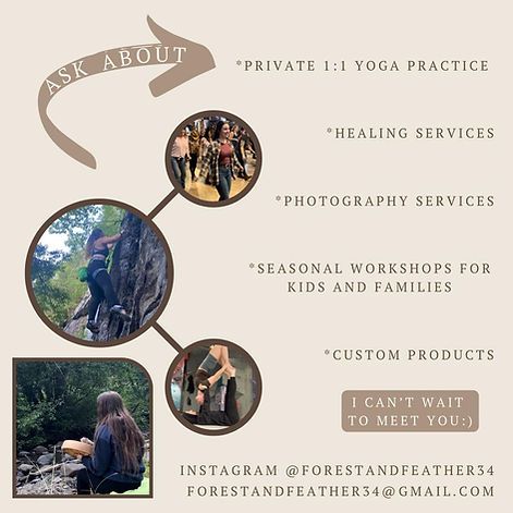 A poster for a yoga studio with a woman sitting in a tree.
