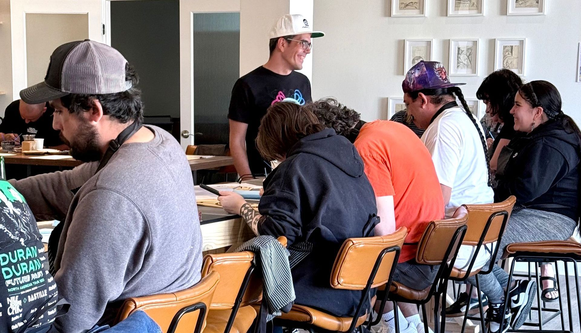 man talking to a group