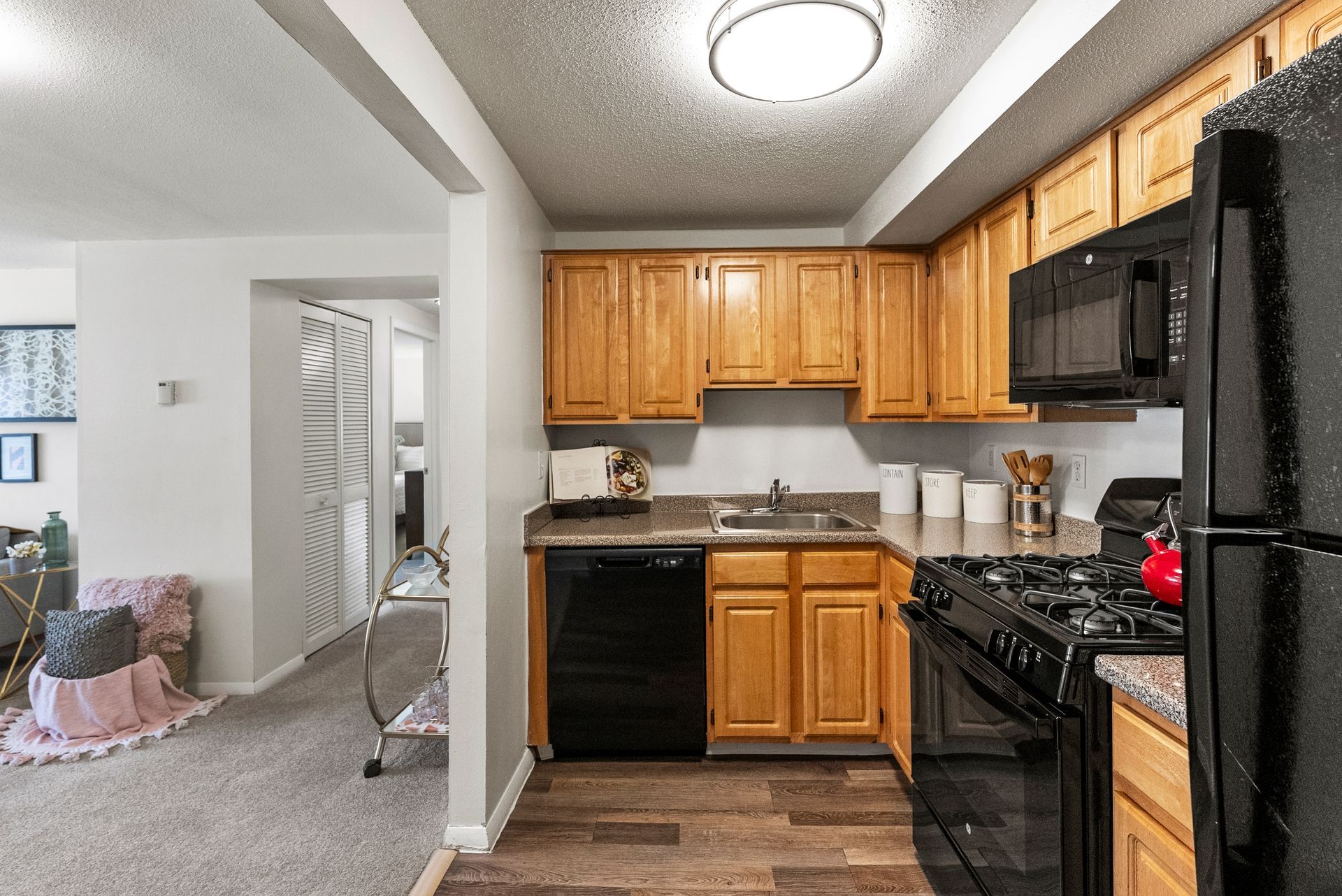 Kitchen at The Groves at Milford in Milford, MA.