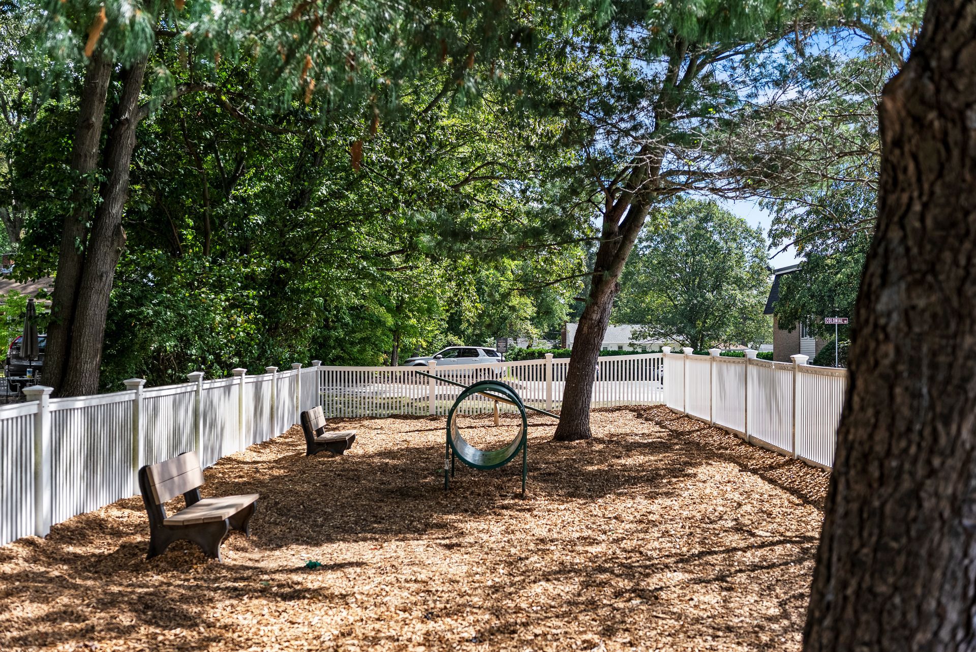 Dog park at The Groves at Milford in Milford, MA.