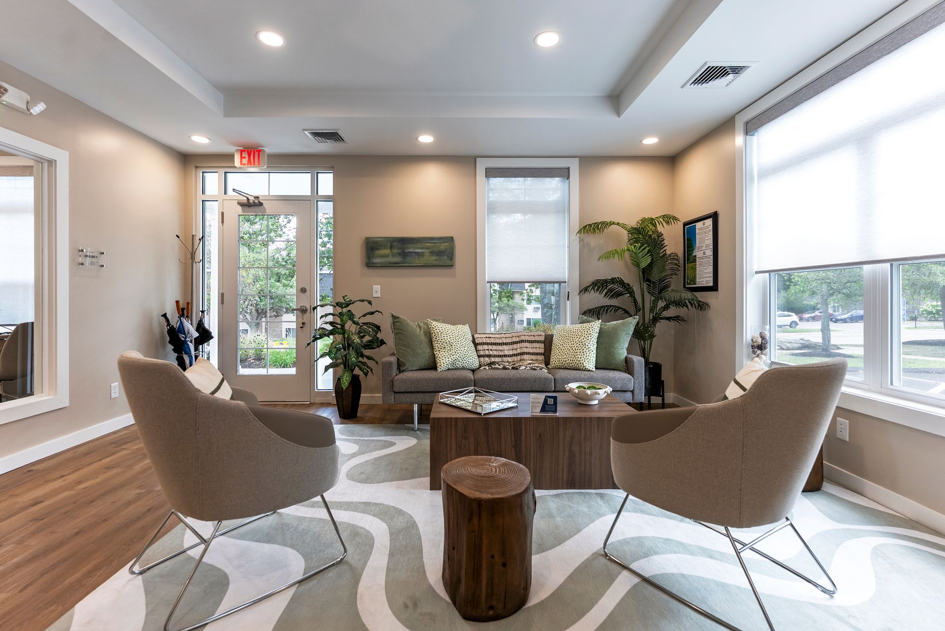 Leasing office at The Groves at Milford in Milford, MA.