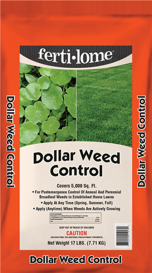 Ferti-lome Dollar Weed Control helps control and eliminate weed growth during all seasons.