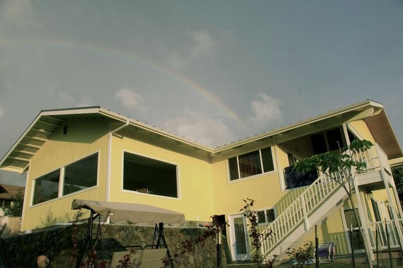 Yellow House Full View — Kailua-Kona, HI — Allstate Gutters Hawaii
