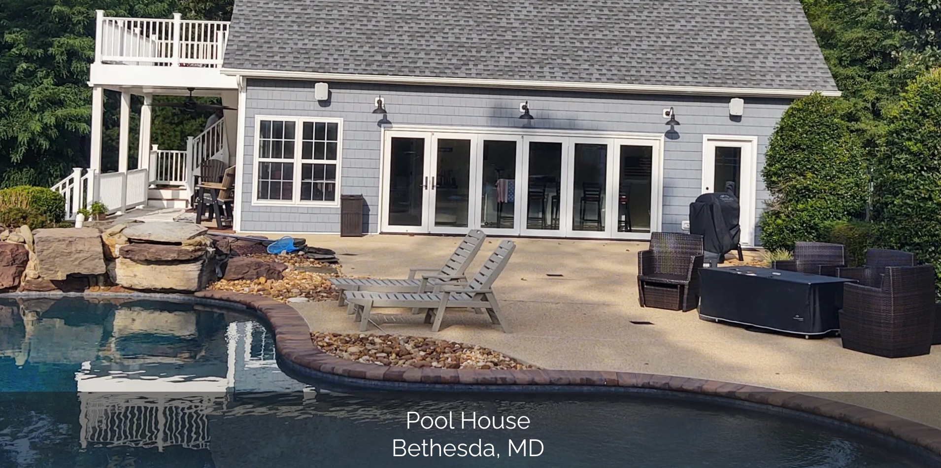 pool house Bethesda built by Patuxent Renovations