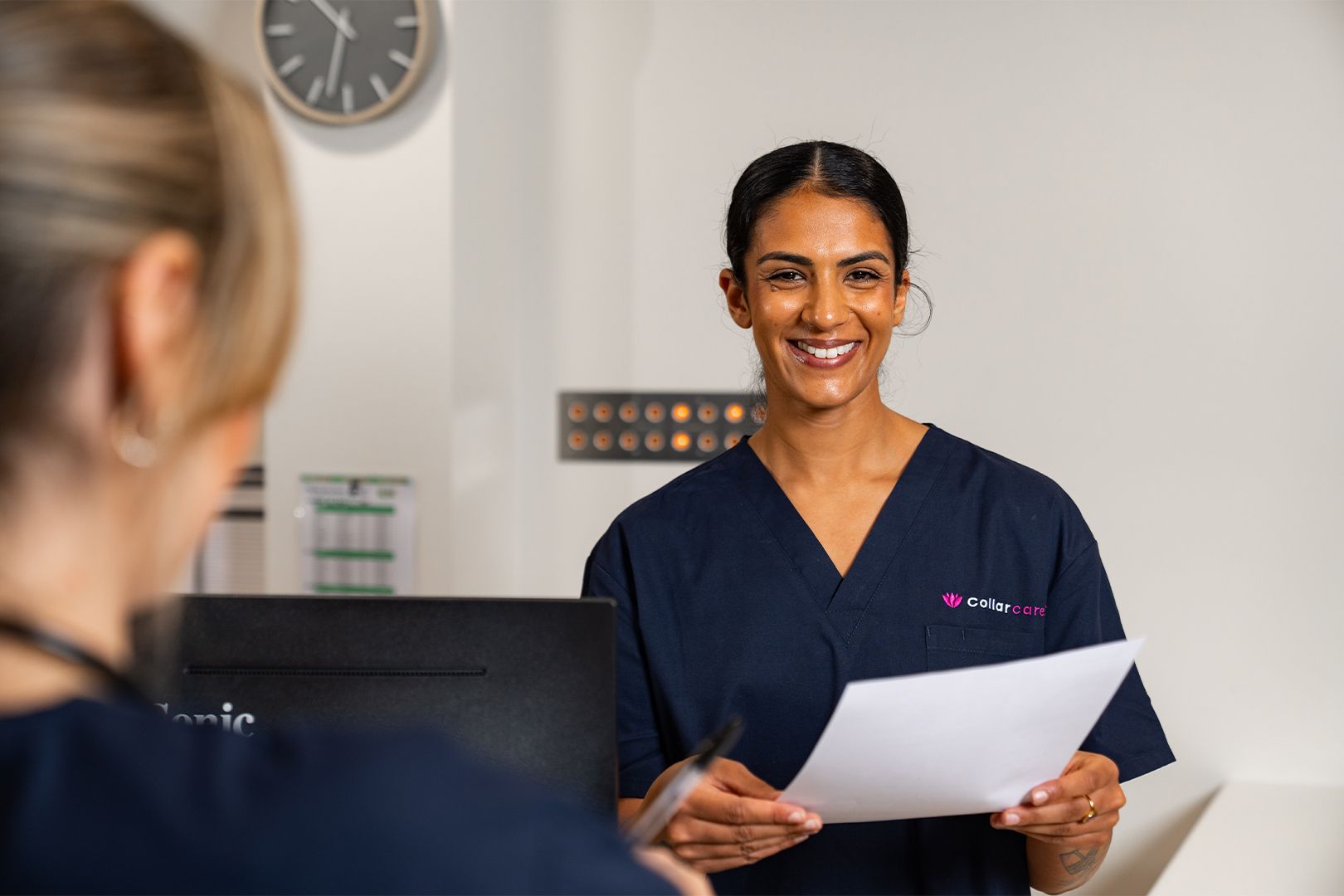 Smiling CollarCare Health Care Nurse