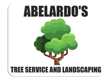 A logo for abelardo 's tree service and landscaping