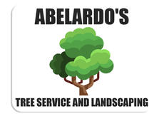 A logo for abelardo 's tree service and landscaping