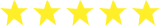 Five yellow stars arranged in a row.