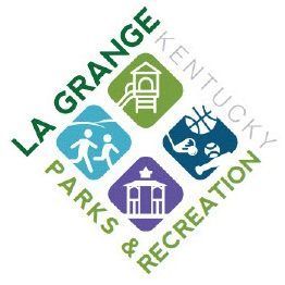 The logo for la grange kentucky parks and recreation