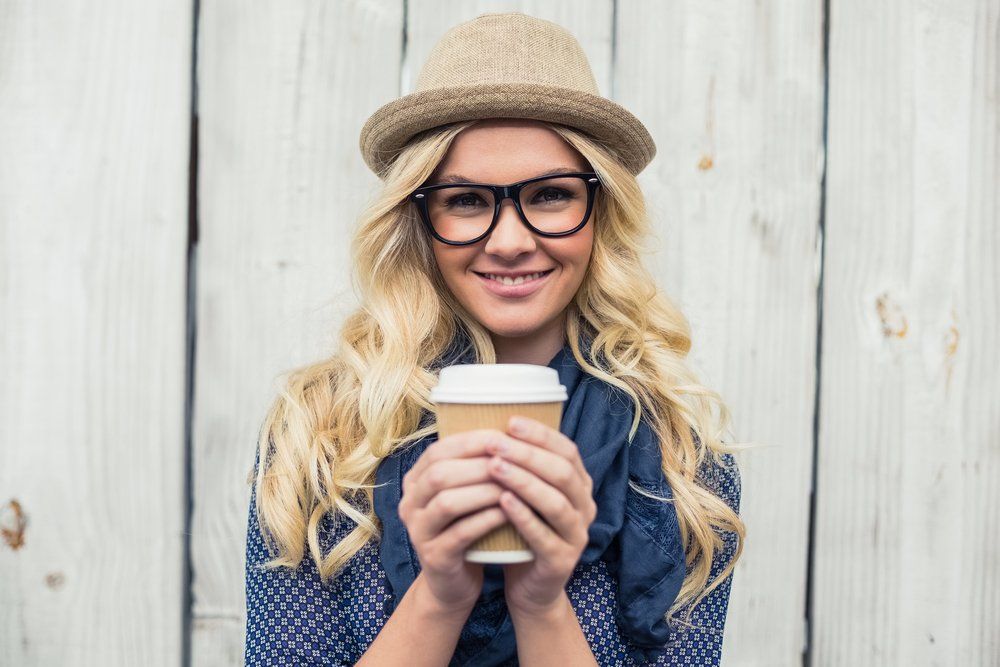 Woman Wearing a Square Shape Glasses —  Russell Cooper Optometrist In Rockhampton QLD