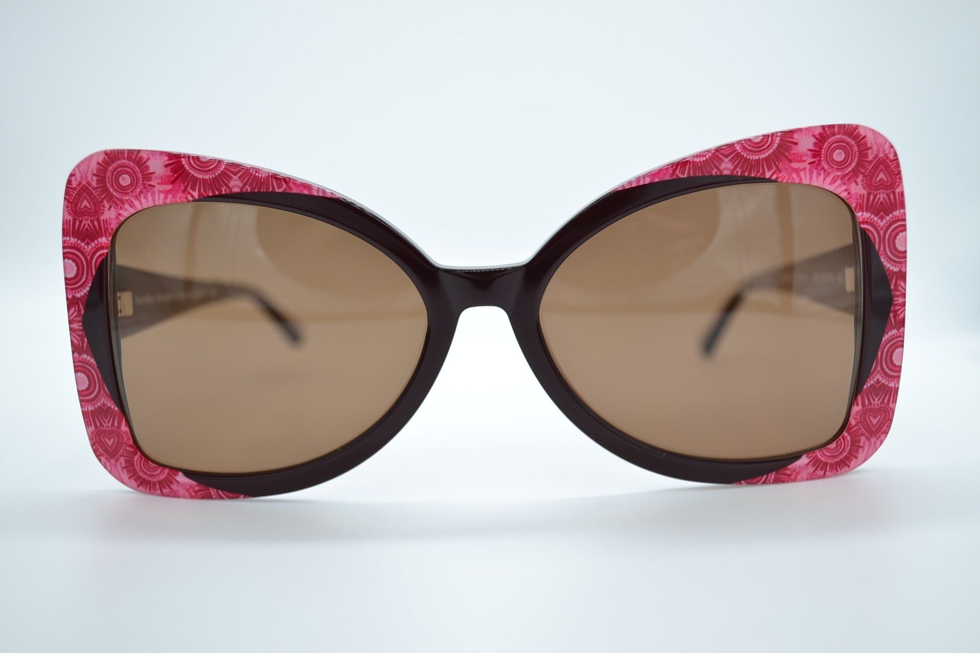 Pink Paisley Patterned Sunglasses With Brown Lenses and Dark Frames —  Russell Cooper Optometrist In Rockhampton QLD