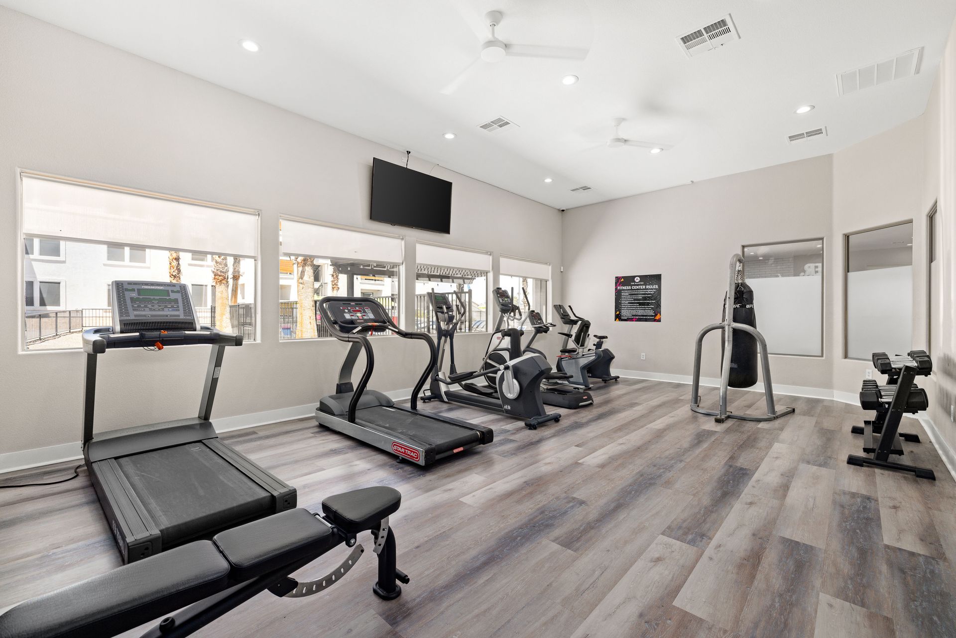 Fitness center at The Allister in Las Vegas, NV