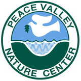 The logo for the peace valley nature center