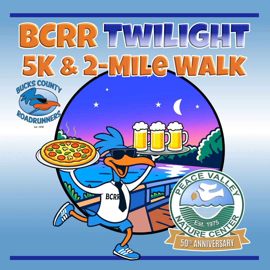 A poster for bucks county roadrunners on june 18th