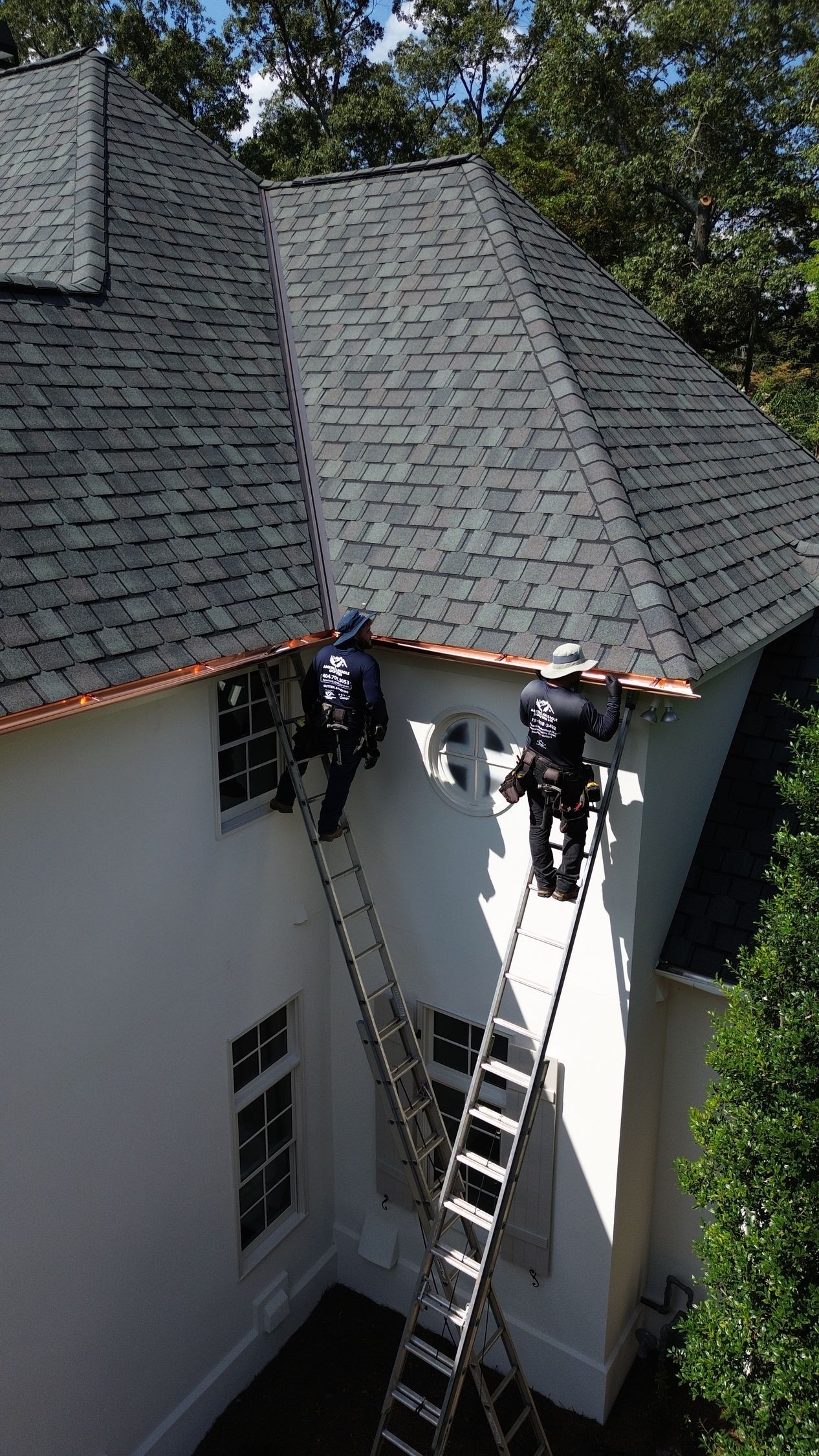Roofing replacemet in progress in Peachtree Corners GA
