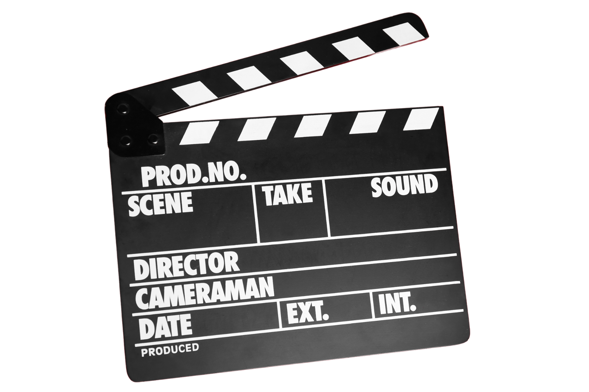 A clapper board that says director cameraman on it