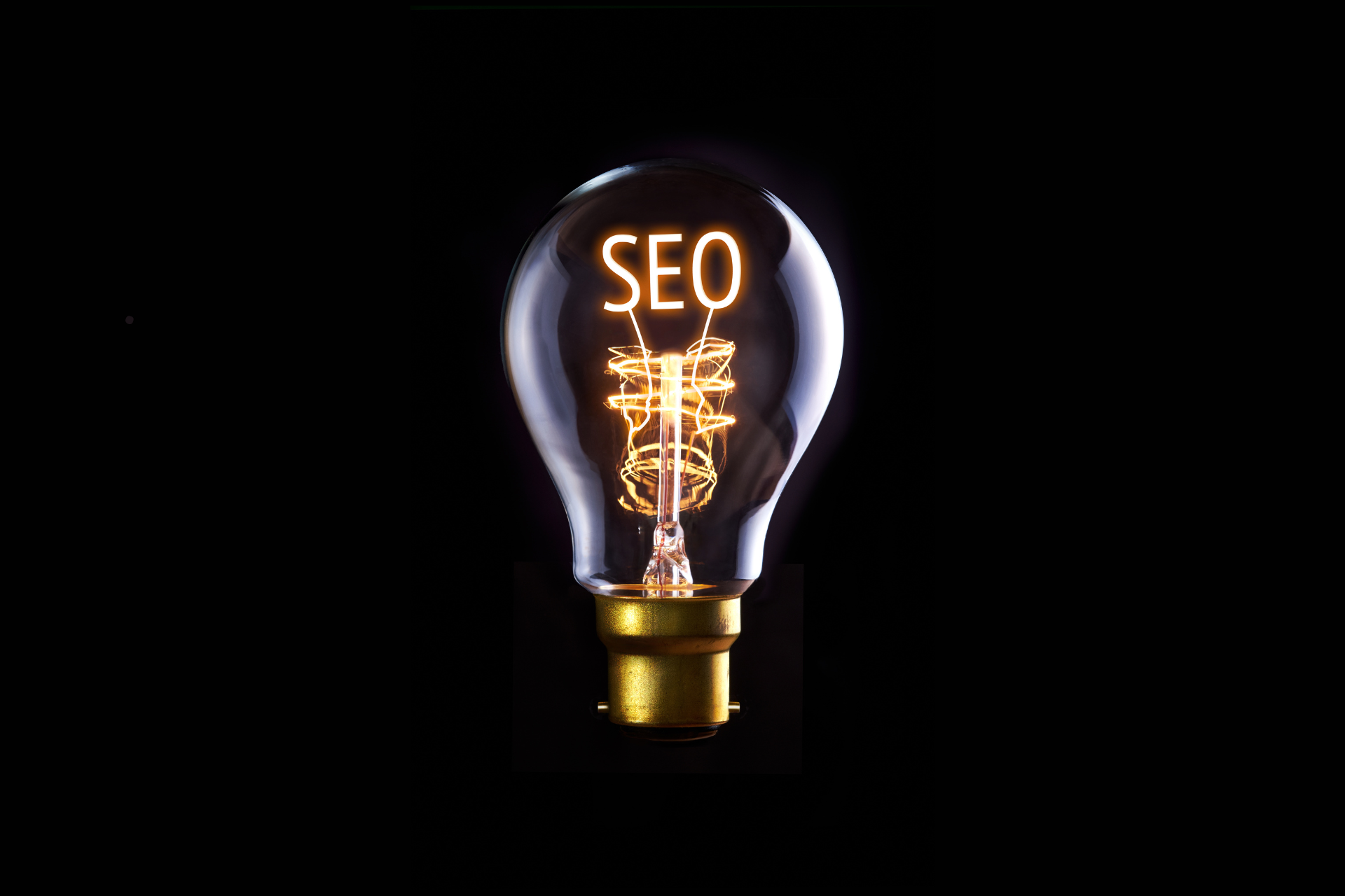 A light bulb with the word seo written inside of it.