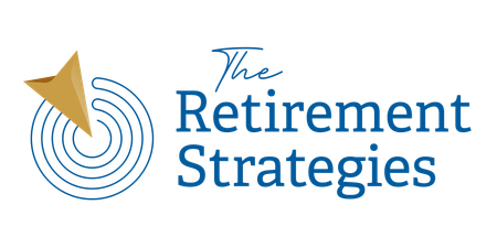The logo for the retirement strategies shows a compass pointing to a target.