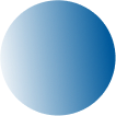 A blue circle with a white gradient on a white background.