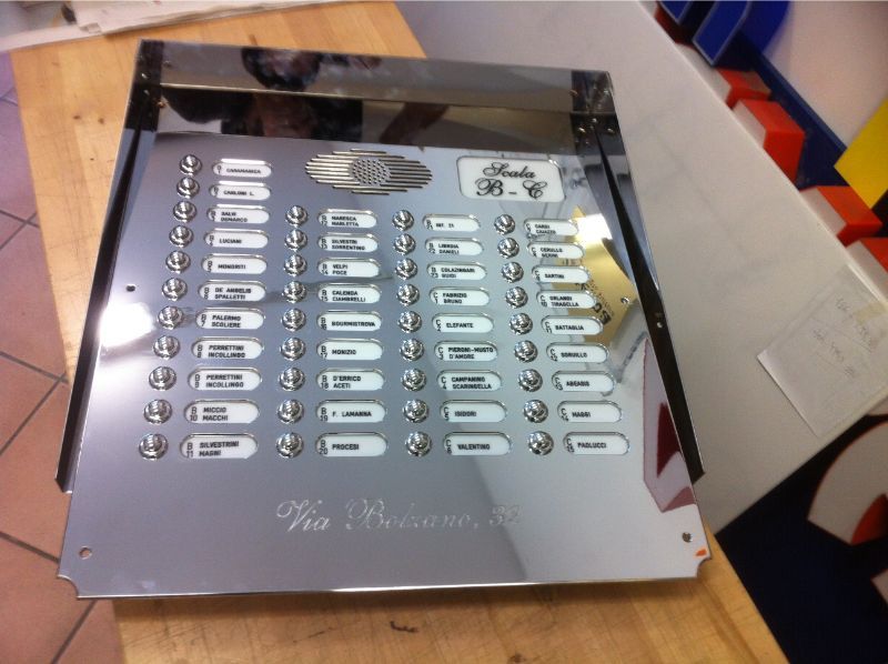 pulsantiera quattro colonne