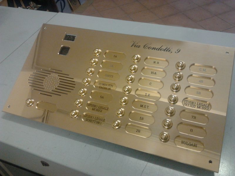 pulsantiera orizzontale