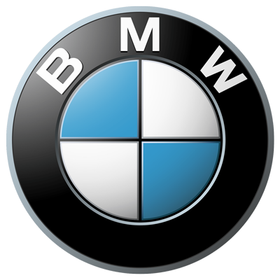 A bmw logo with blue white and black circles