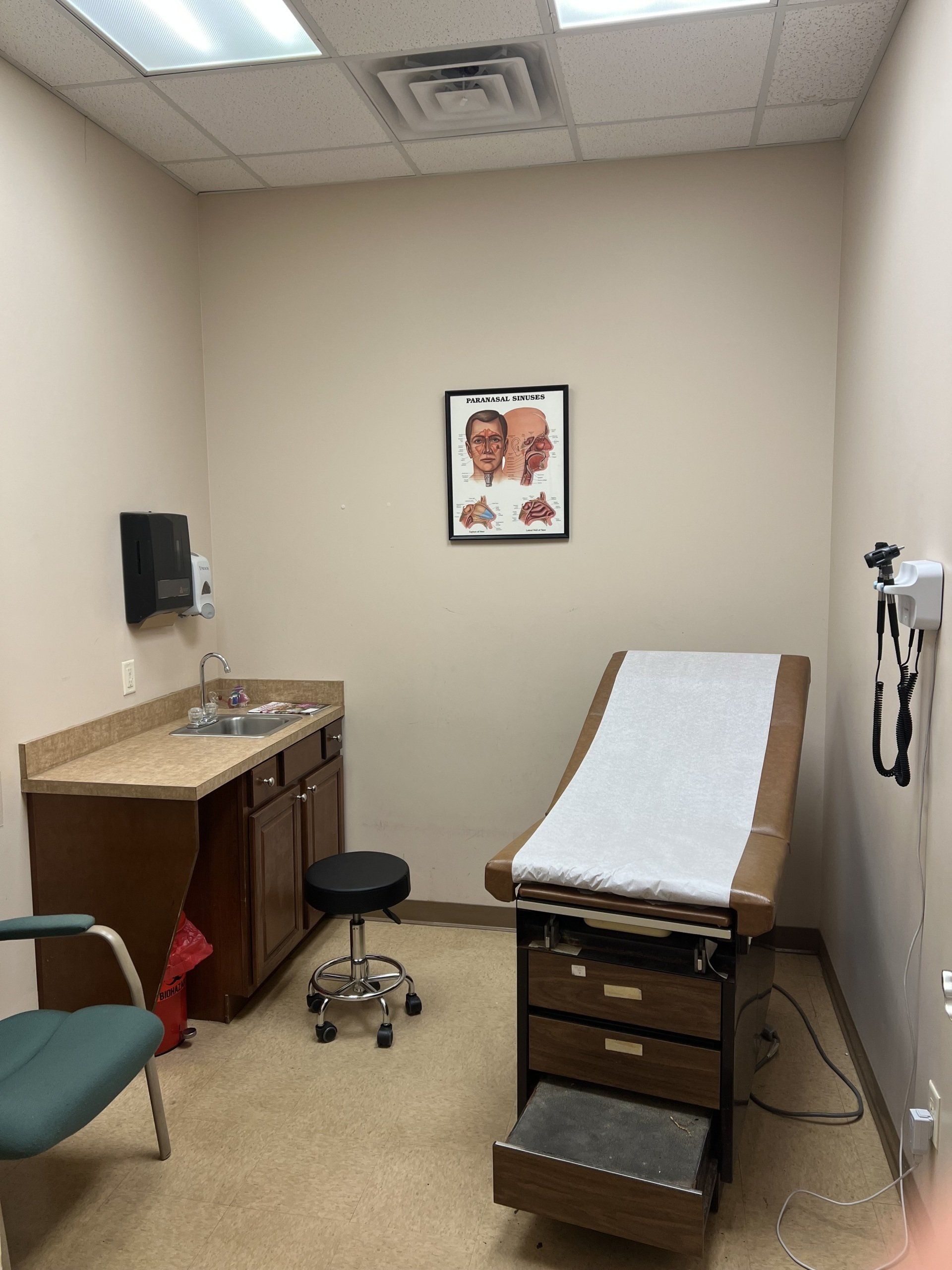 Sink Inside Hospital Room - Jackson, TN - Volunteer Family Medicine & Urgent Care, LLC