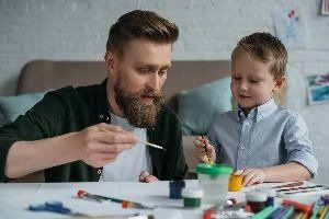 Father and Son Painting – Anchorage, AK – Counseling Solutions of Alaksa LLC
