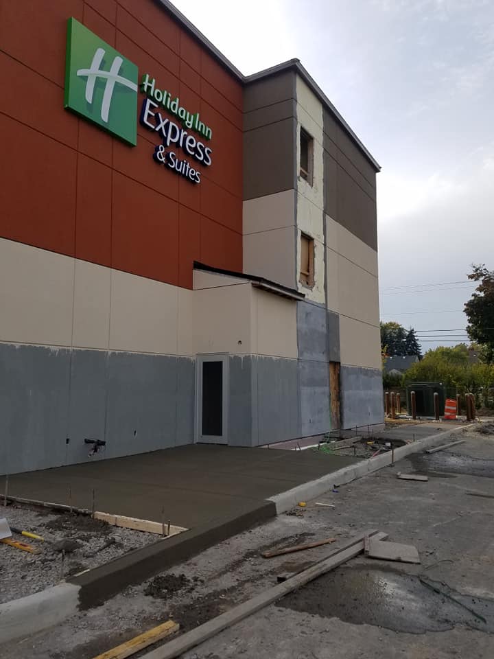 construction of walkway