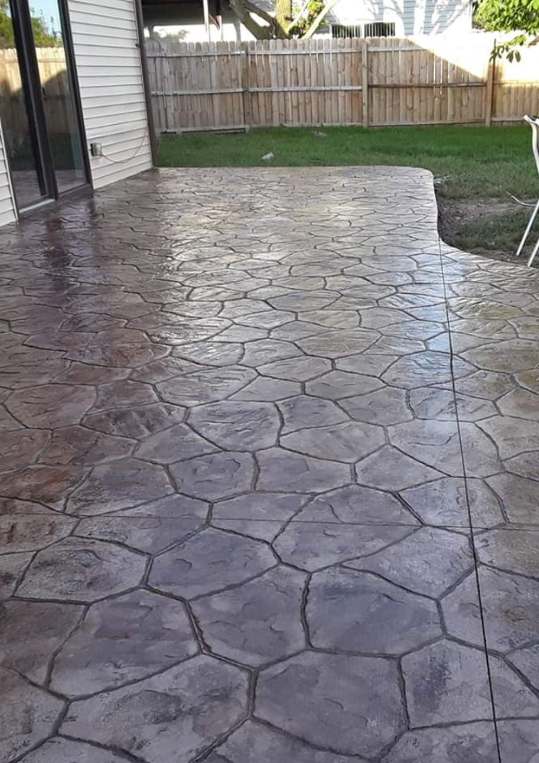 Basic regular concrete patio 17
