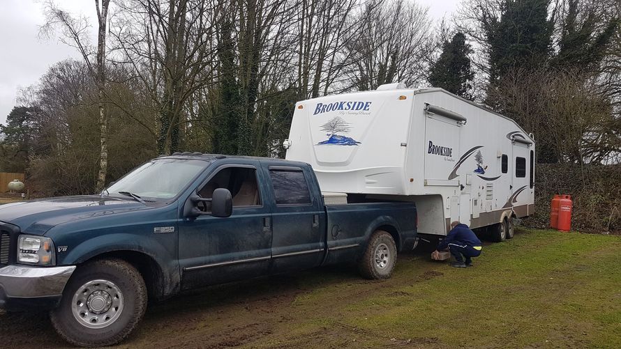 5th wheel towing from Bakewell to Grantham