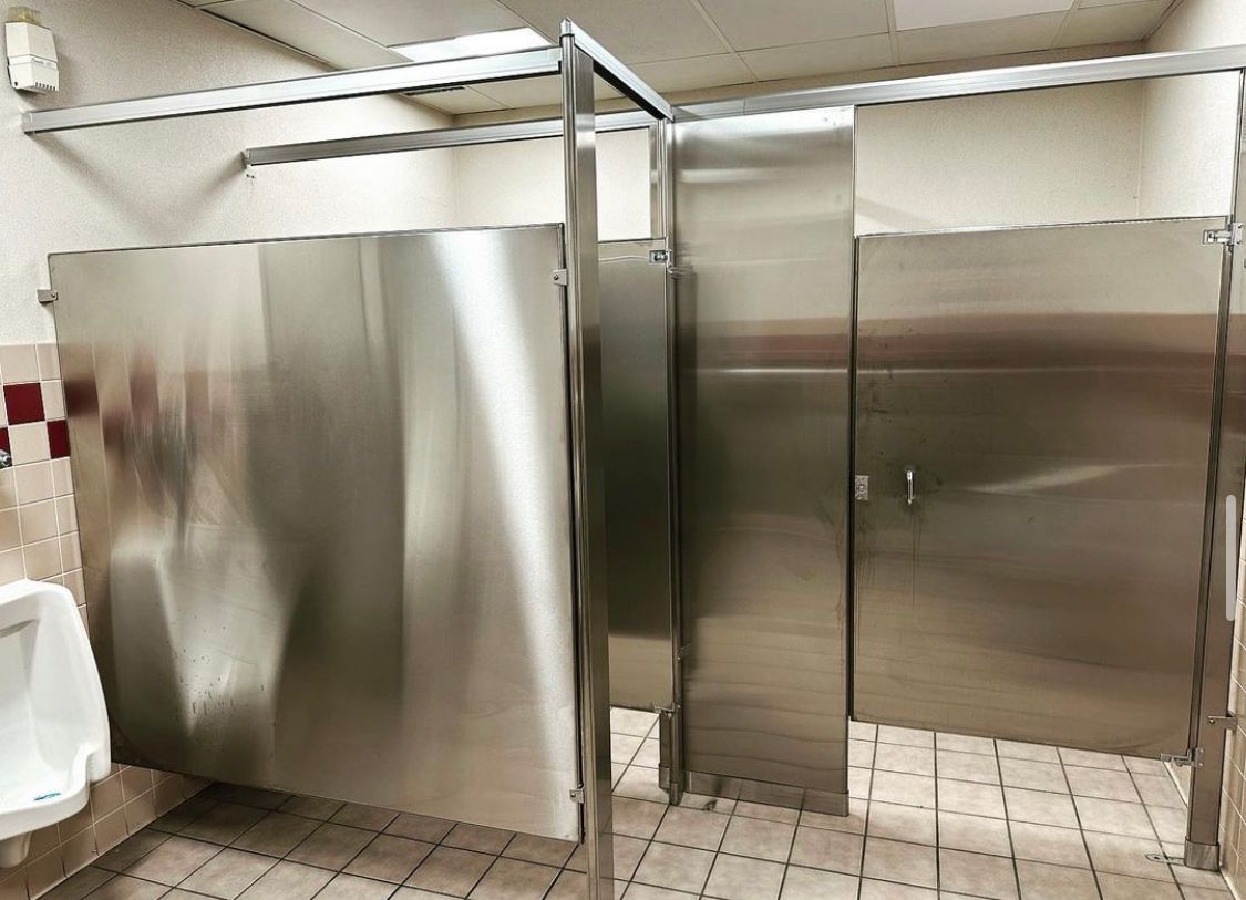 New Bathroom Partitions