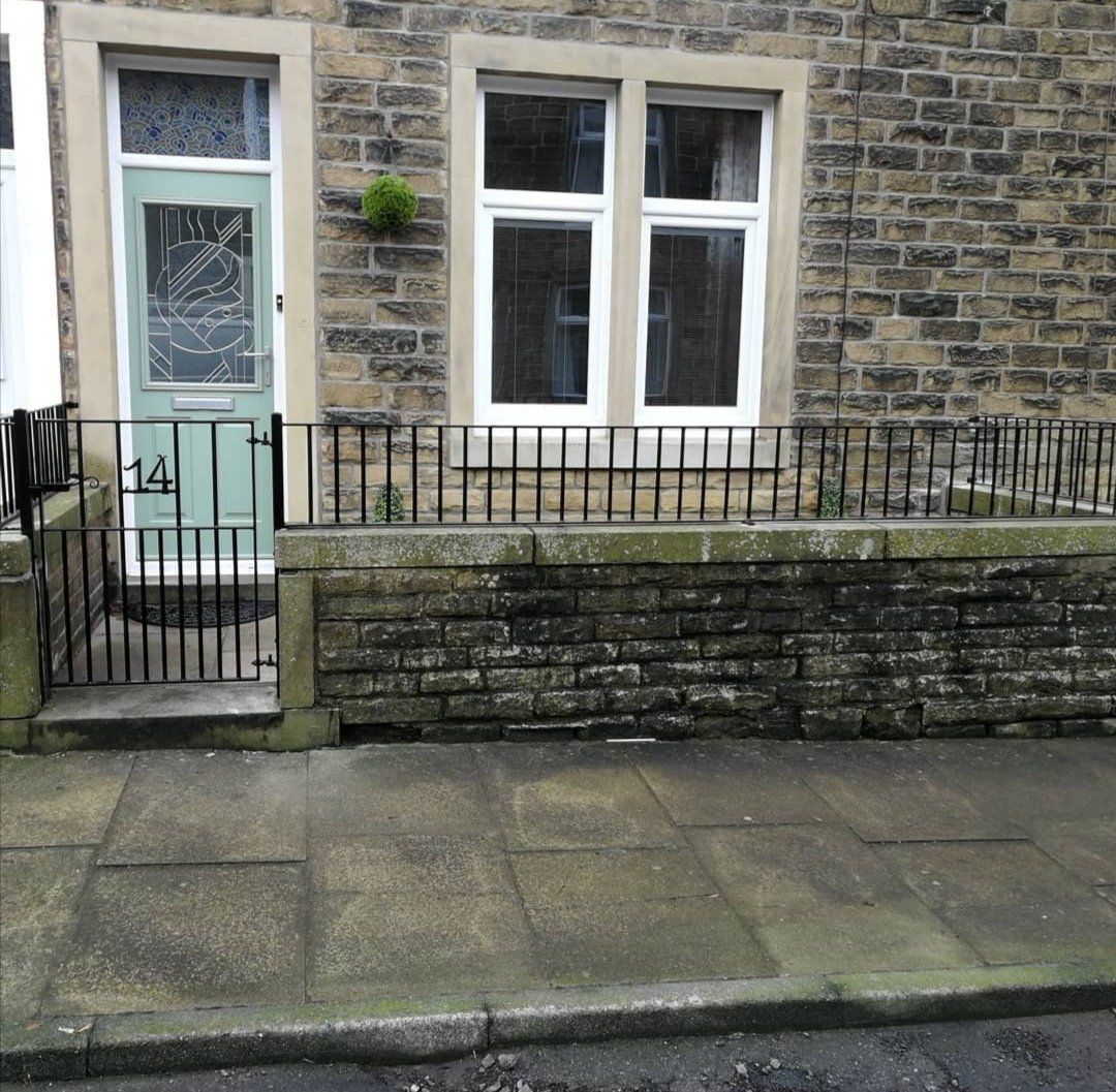 metal gate and fence