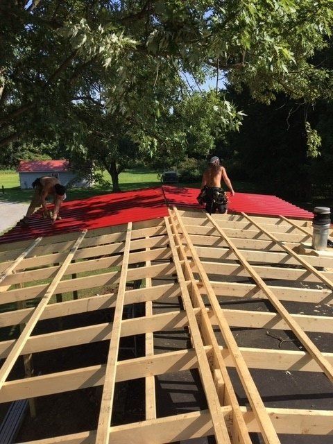 Metal Roof Before  — Clean Roof Gutter in Sharpsville, PA