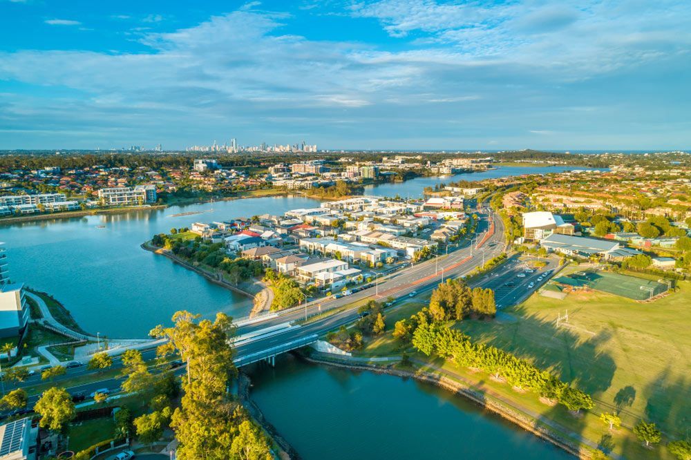 Varsity Lakes suburb at sunset — Locksmith in Varsity Lakes, QLD