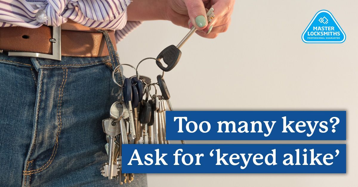 Too Many Keys? Ask for 'keyed alike'