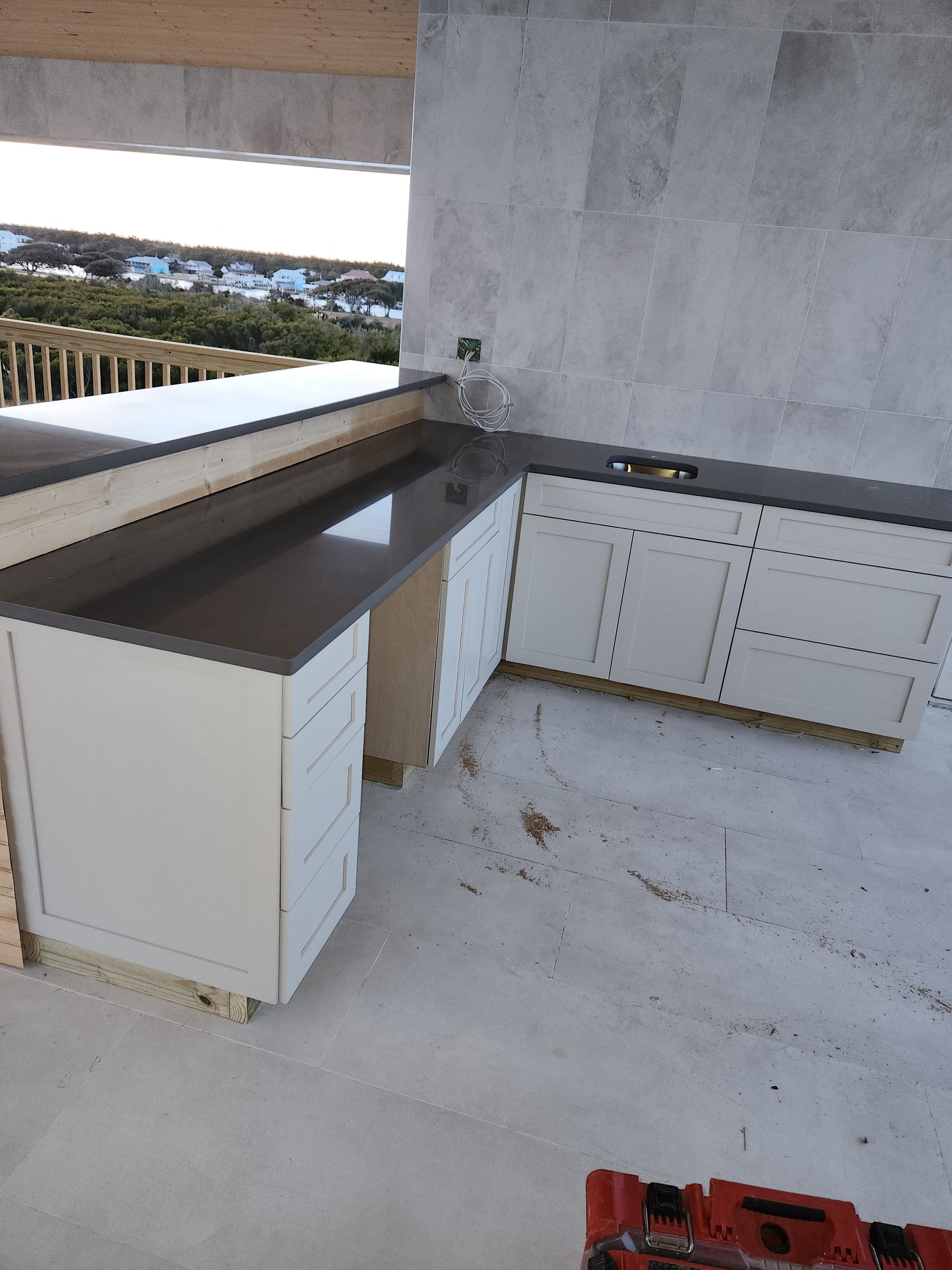 Shaker style cabinet on the roof top