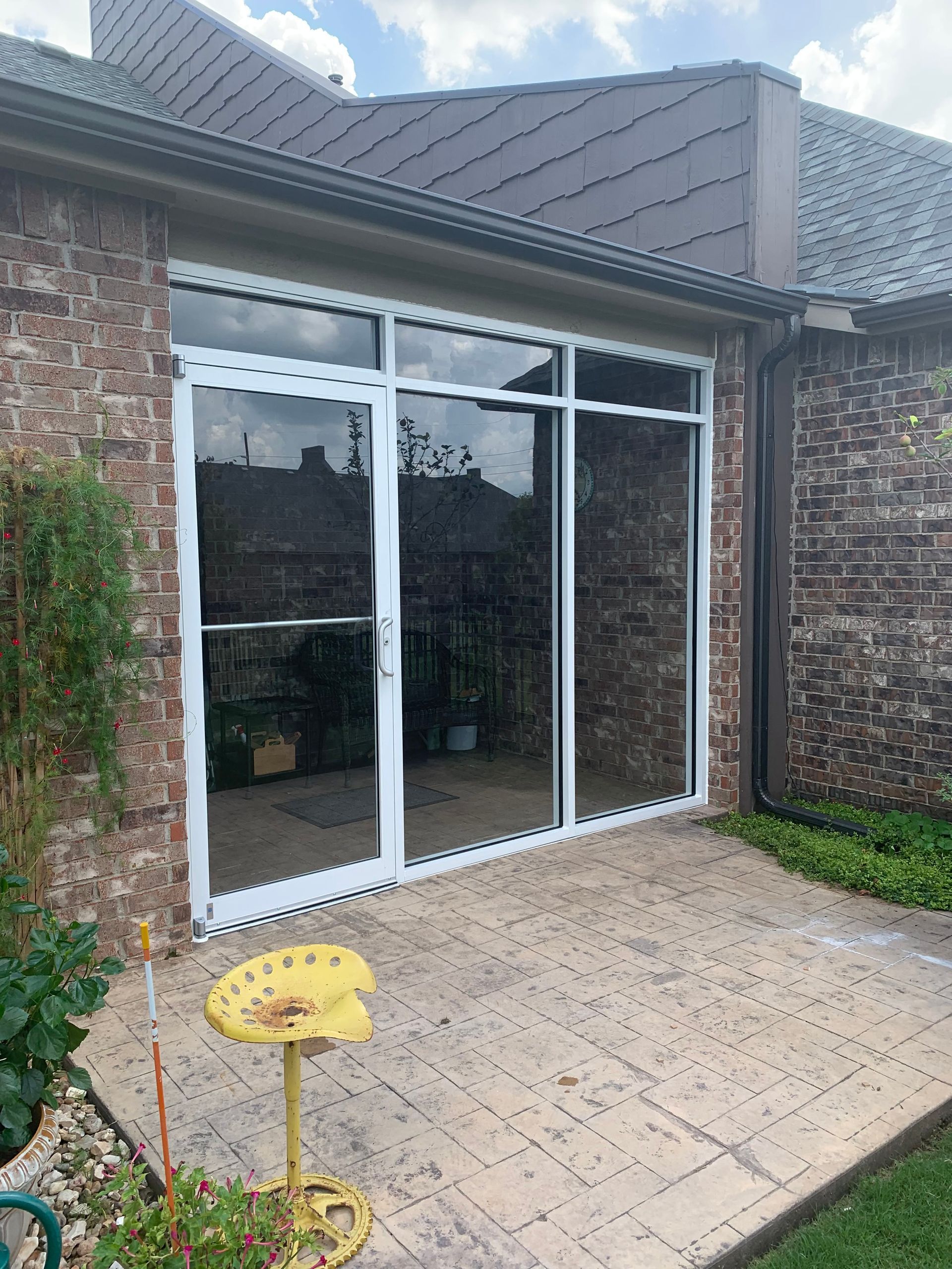 Glass Door Simple Design - Tulsa, OK - Tulsa Glass & Metal Inc.
