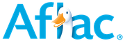 A logo for affac with a duck in the middle