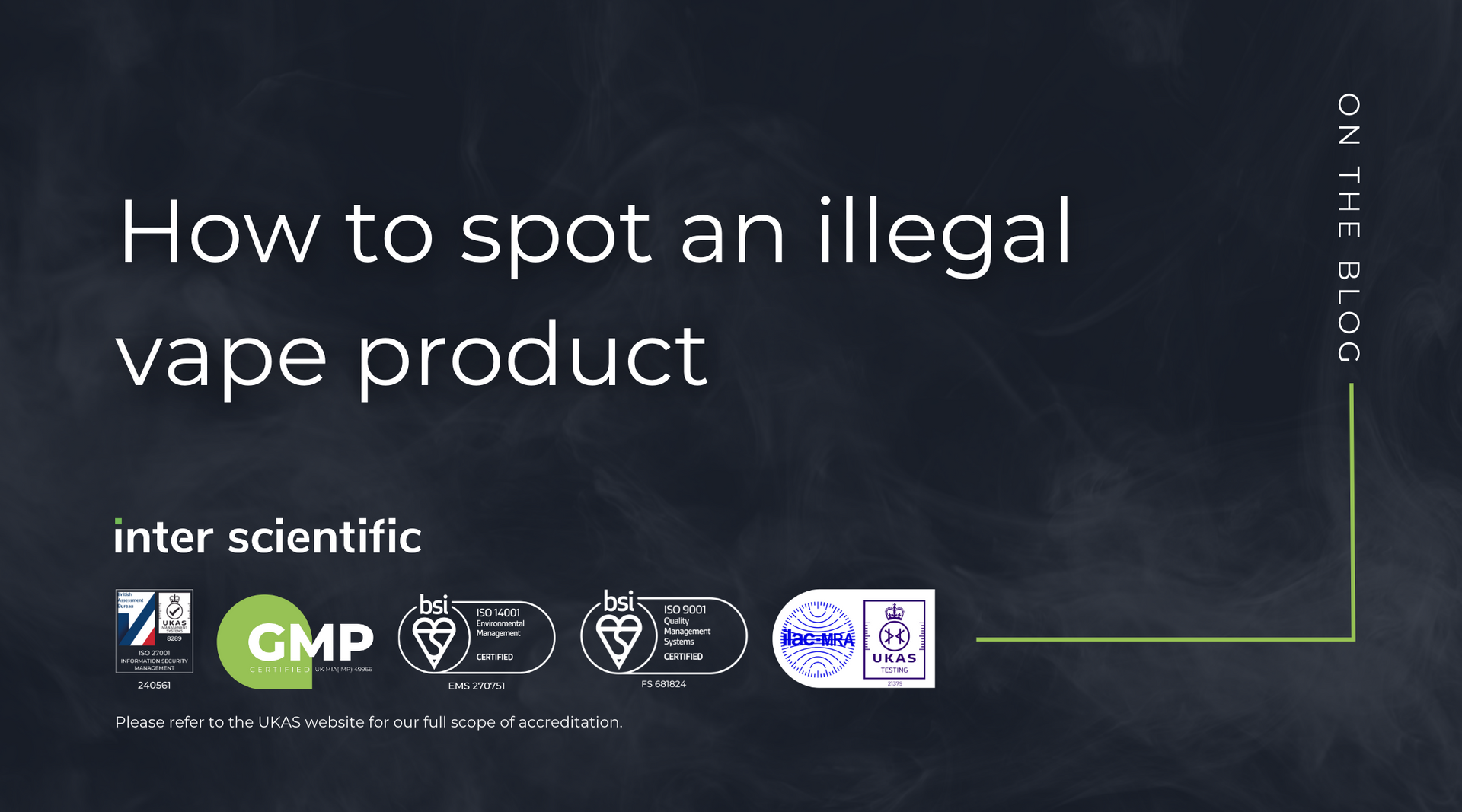 How to spot an illegal vape product