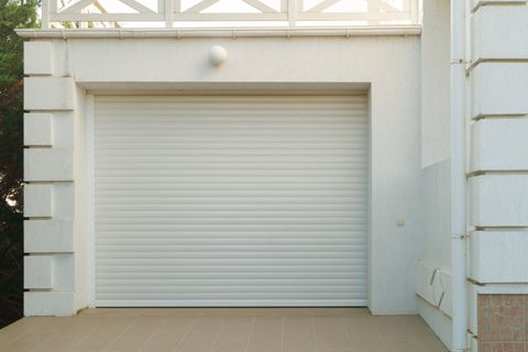 Garage Door Replacement — White Garage Door in Humble, TX