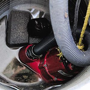 Sump Pump — Sump Pump with Water in Indianapolis, IN