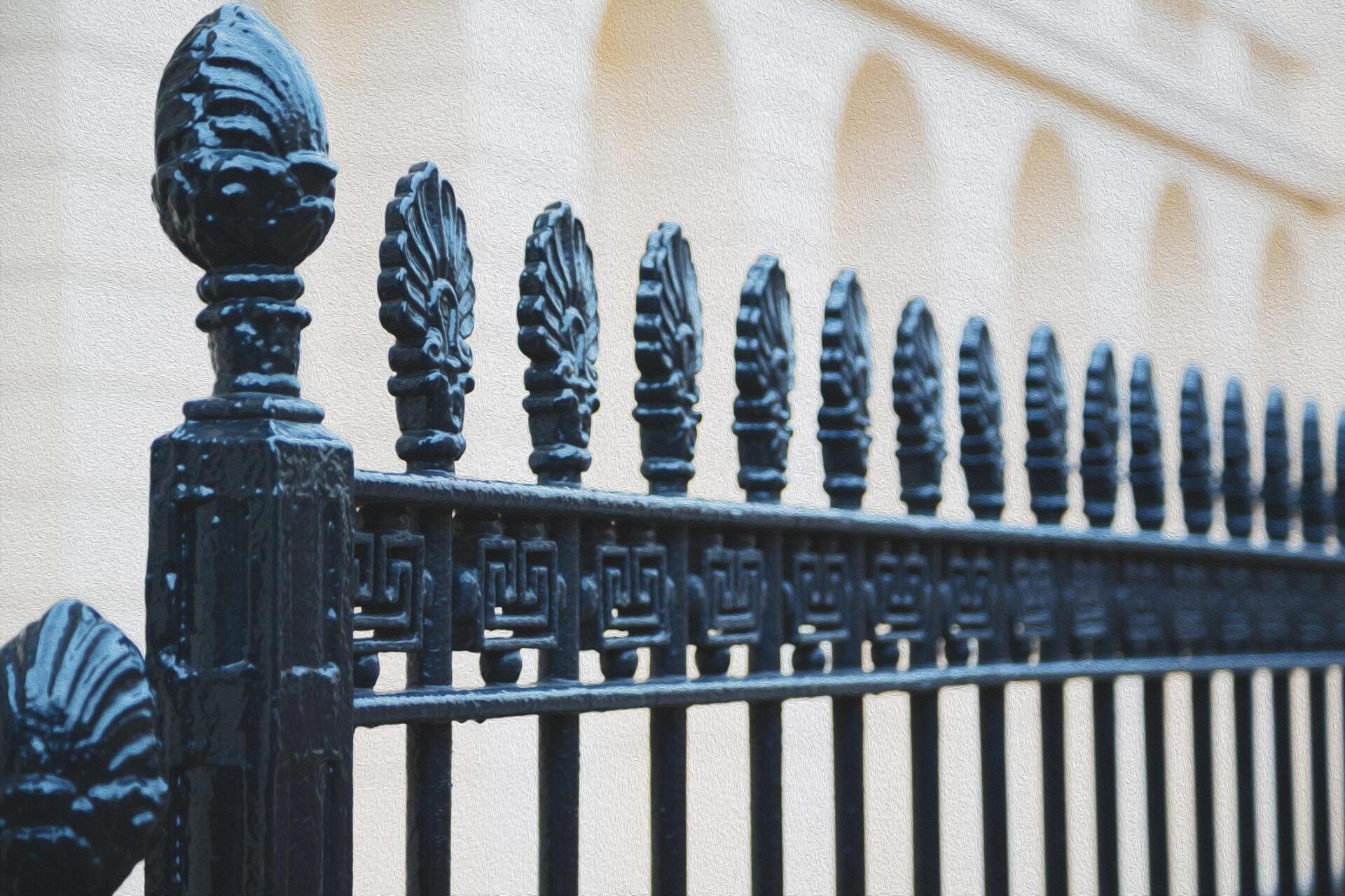 wrought iron metal fence elgin fence company