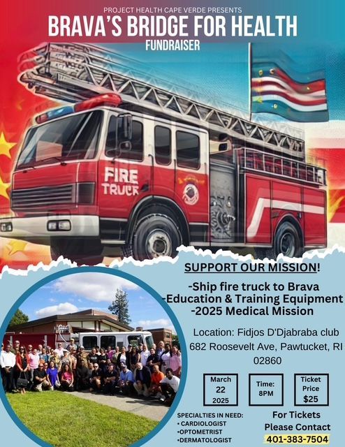 An advertisement for brava 's bridge for health shows a fire truck