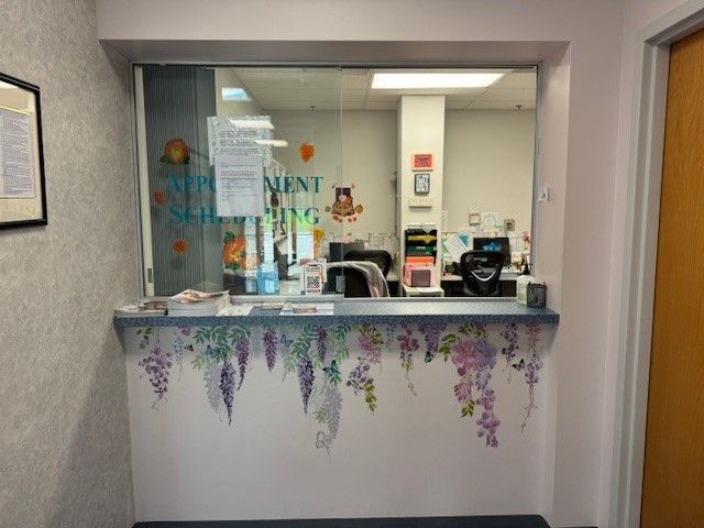 Reception desk at Children's Clinic of Wyomissing