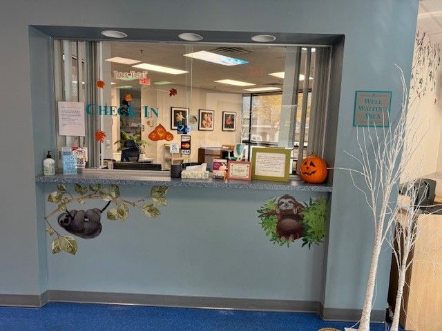 Reception desk at Children's Clinic of Wyomissing